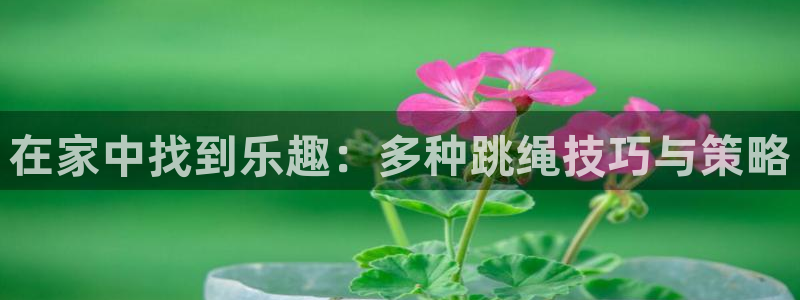 ug环球官网注册：在家中找到乐趣：多种跳绳技巧与策略